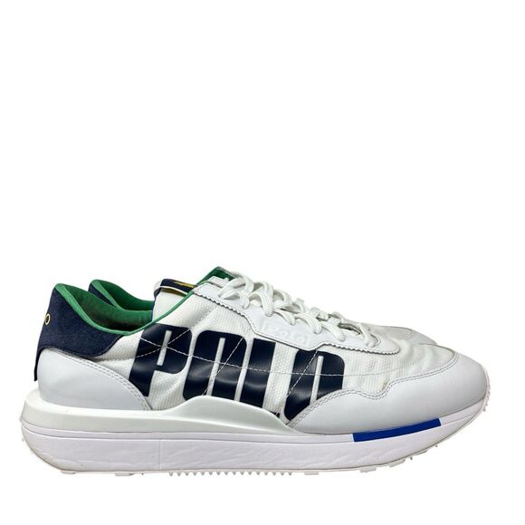 Polo Ralph Lauren Other - Polo Ralph Lauren Mens 12 Train 89 Leather Oxford Retro White Sneaker SK LTZ‎
